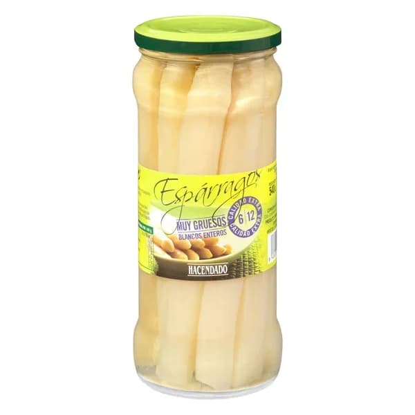 Espárragos muy gruesos Hacendado enteros - 0.32 kg - Imagen del producto en Findit