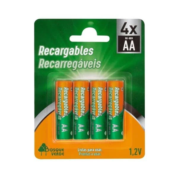 Pila recargable AA Bosque Verde - 1 ud - Imagen del producto en Findit