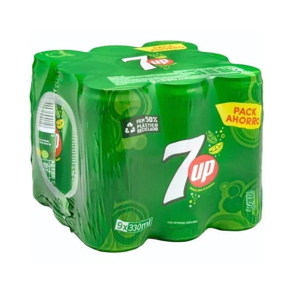 Refresco lima limón 7 Up Zero azúcar - 0.33 l - Imagen del producto en Findit