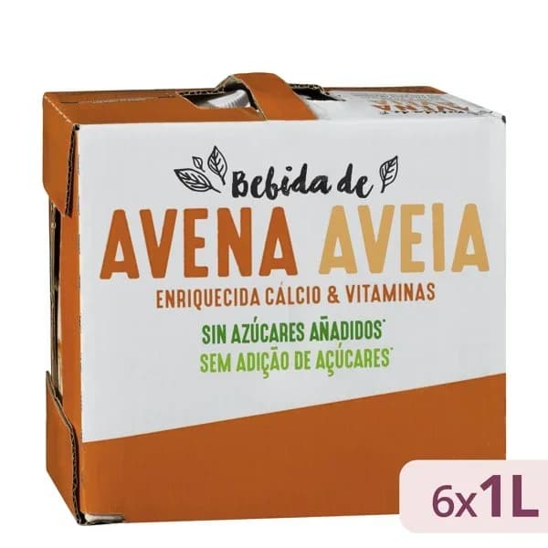 Bebida de avena sin azúcares añadidos Hacendado - 6 l - Imagen del producto en Findit