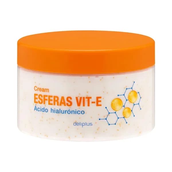 Crema corporal hidratante Esferas Vit-E Deliplus con ácido hialurónico - 0.25 l - Imagen del producto en Findit