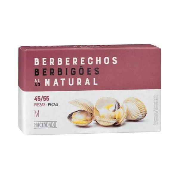 Berberechos al natural M Hacendado - 0.06 kg - Imagen del producto en Findit
