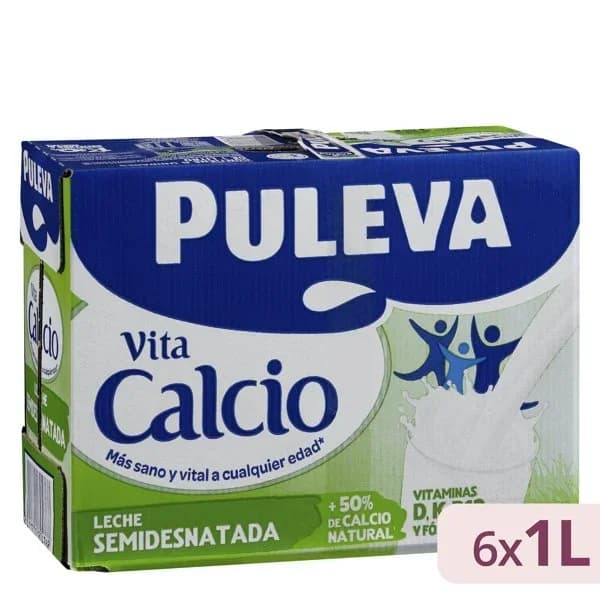 Leche Semidesnatada Calcio Brik 1L - 0.86 l - Imagen del producto en Findit