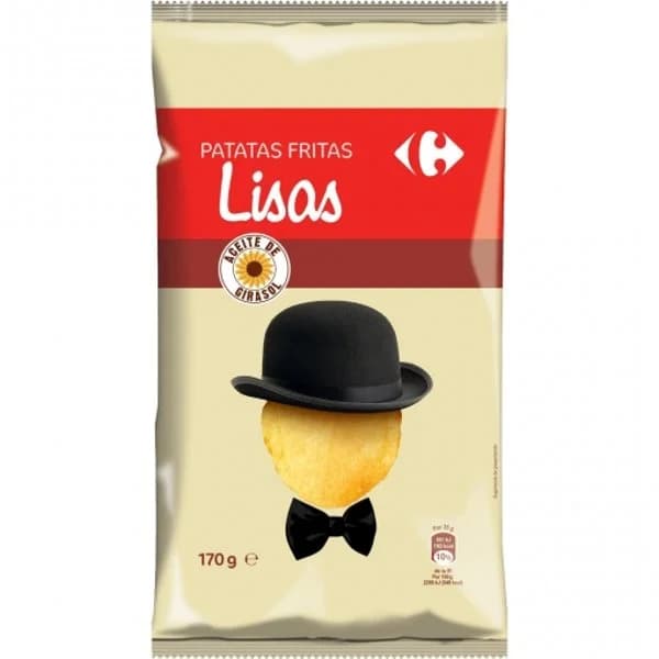 Patatas fritas lisas Classic Carrefour 170 g. - 0.17 kg - Imagen del producto en Findit