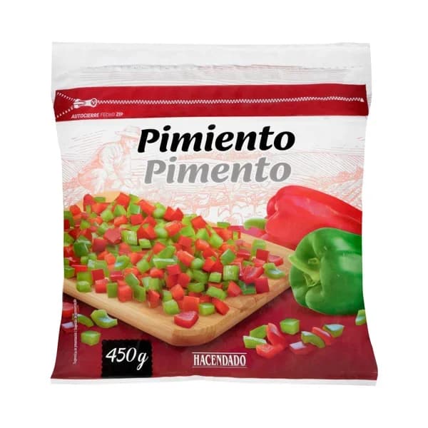 Pimiento rojo y verde Hacendado ultracongelado - 0.45 kg - Imagen del producto en Findit