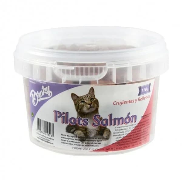Pilots Salmon Braky 110gr para Gato - 1 ud - Imagen del producto en Findit