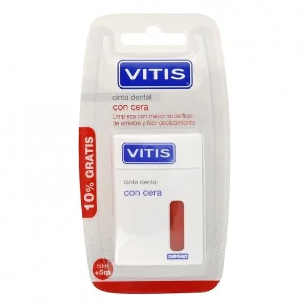Cinta dental con cera Vitis 50 metros - 1 ud - Imagen del producto en Findit