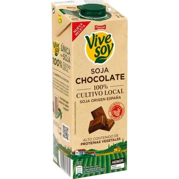 Bebida de Soja con chocolate - 1 l - Imagen del producto en Findit