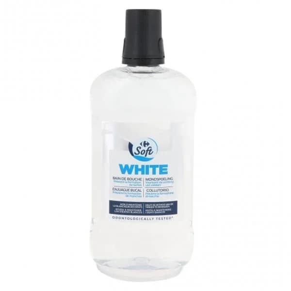 Enjuague bucal white Carrefour Soft 500 ml - 0.5 l - Imagen del producto en Findit