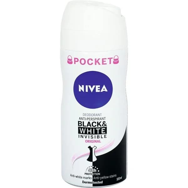 Desodorante invisble B&W Original para mujer NIVEA, spray 100 ml - 0.1 l - Imagen del producto en Findit