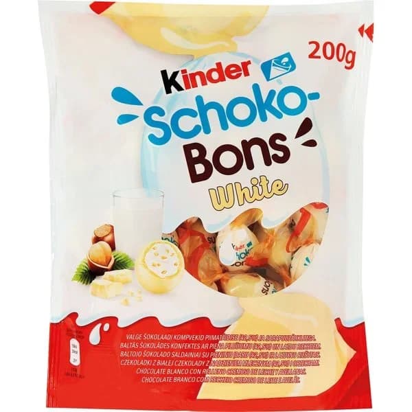 Kinder Schokobons White Bolsa - 0.2 kg - Imagen del producto en Findit