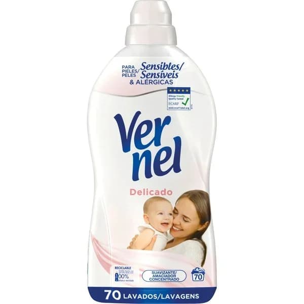 Suavizante Delicado Pieles Sensibles - 1.4 l - Imagen del producto en Findit