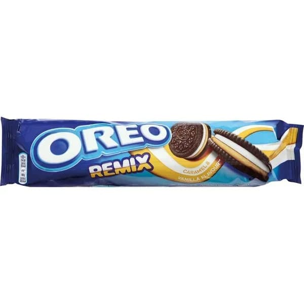 Galleta Oreo Remix Vainilla y Caramelo 157G - 0.16 kg - Imagen del producto en Findit