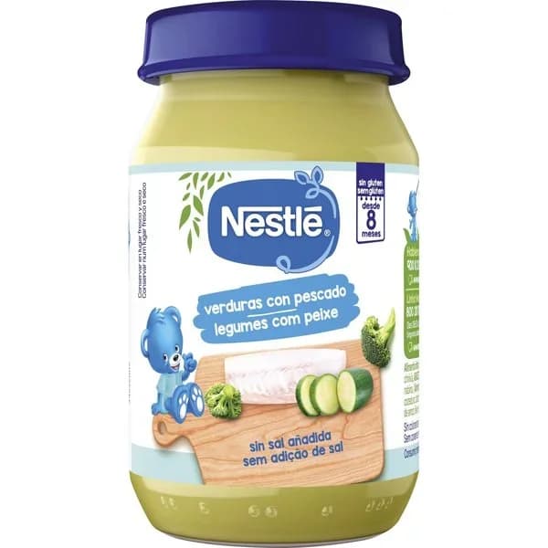 Tarrito verdura con pescado 190 g - 0.19 kg - Imagen del producto en Findit