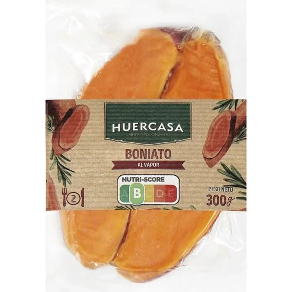 Boniato al vapor HUERCASA, bandeja 300 g - 0.3 kg - Imagen del producto en Findit