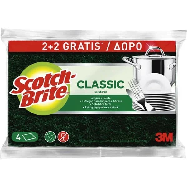 Estropajo Fibra Verde Classic - 4.02 ud - Imagen del producto en Findit