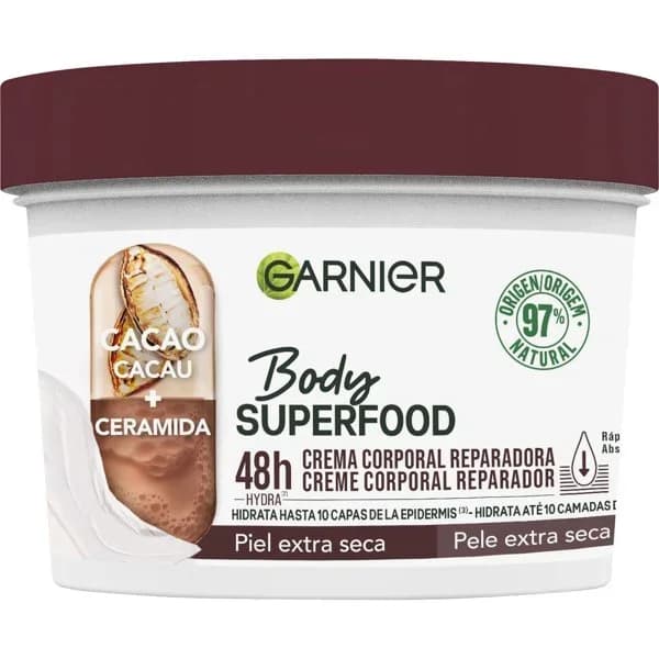 Crema de cacao y ceramidas GARNIER, tarro 380 ml - 0.38 l - Imagen del producto en Findit