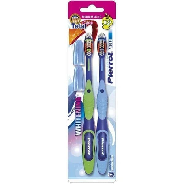 Cepillo de Dientes Gold Medio 2UD - 1 ud - Imagen del producto en Findit