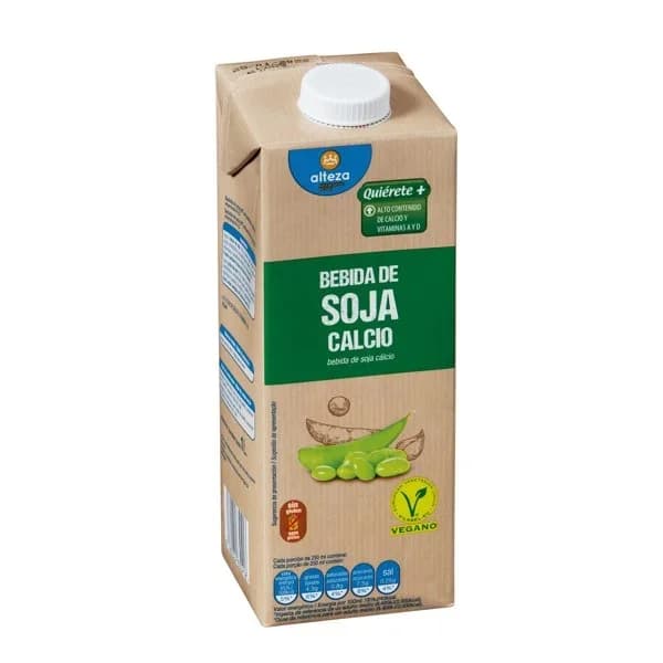 Bebida Soja Con Calcio y Vitaminas - 1 l - Imagen del producto en Findit