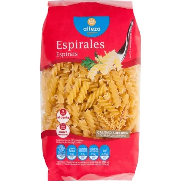 Pasta Espiral 500G - 0.5 kg - Imagen del producto en Findit