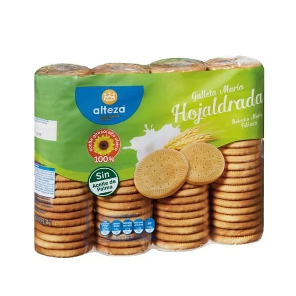 Galleta María Hojaldrada 4 x 160G - 0.64 kg - Imagen del producto en Findit