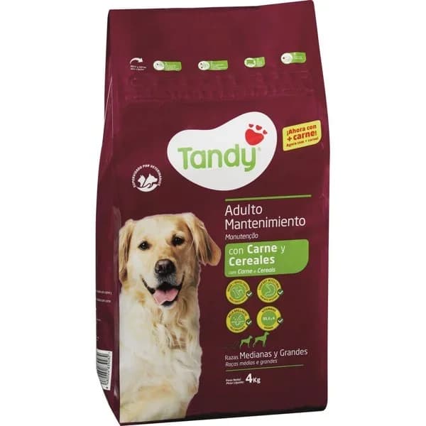 Comida Perro Croqueta Mantenimiento Carne y Cereal - 4 kg - Imagen del producto en Findit