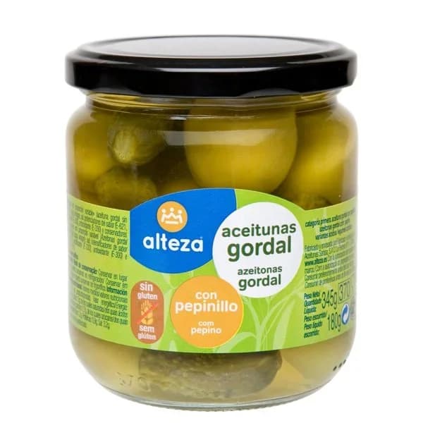 Aceituna Gordal con Pepinillo 345G - 0.34 kg - Imagen del producto en Findit
