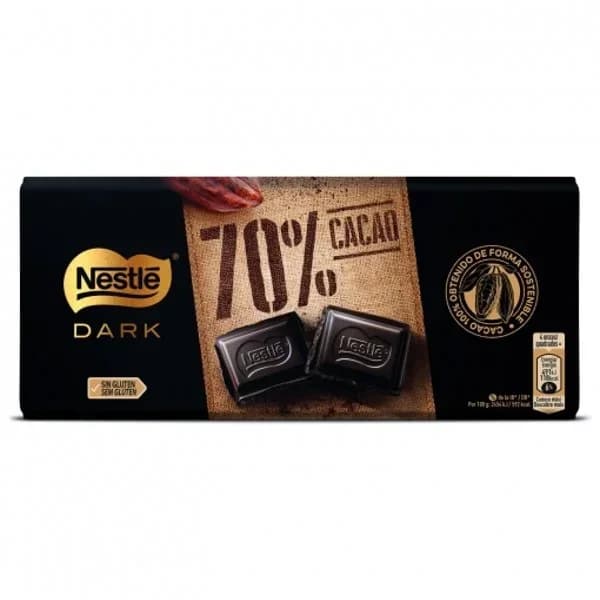 Chocolate Negro 70% Tableta 120G - 0.12 kg - Imagen del producto en Findit