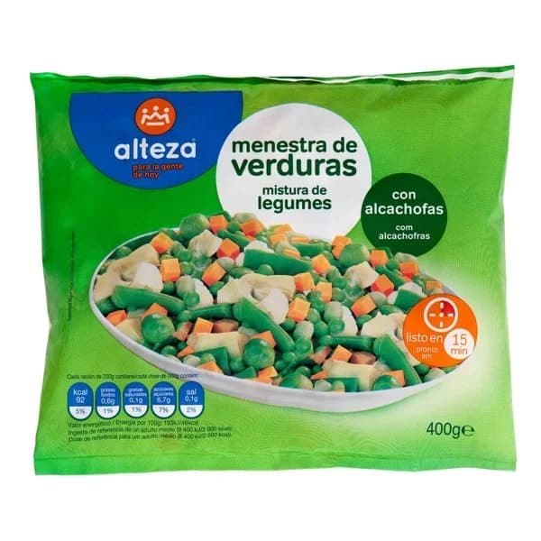 Menestra Verduras Congelada - 0.4 kg - Imagen del producto en Findit