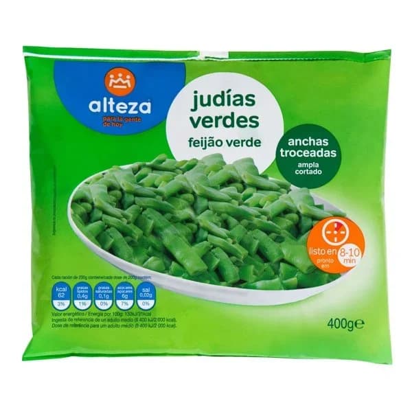 Judía Plana Troceada Congelada 400G - 0.4 kg - Imagen del producto en Findit