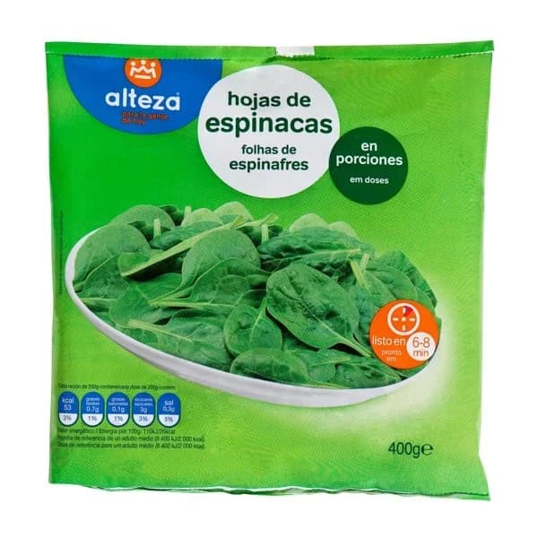 Espinaca Hoja Congelada 400G - 0.4 kg - Imagen del producto en Findit