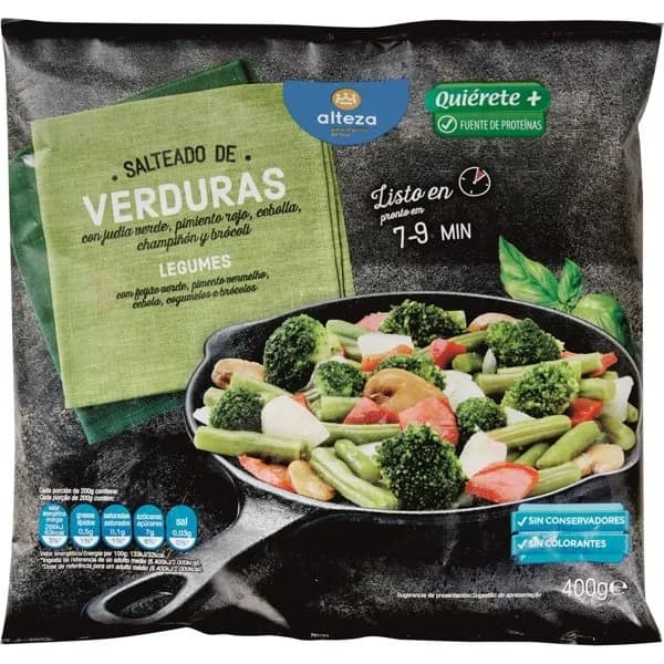 Salteado de Verdura Congelado 400G - 0.4 kg - Imagen del producto en Findit