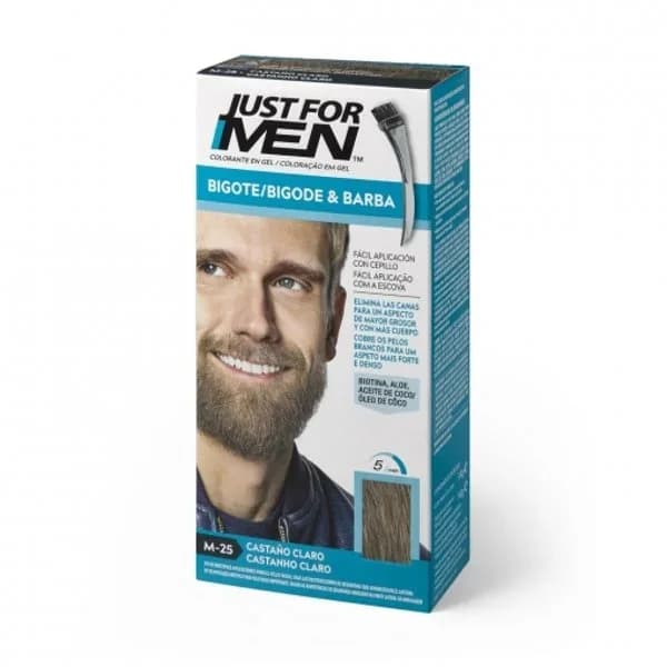 Colorante en gel bigote y barba castaño claro Just for Men 15 ml. - 1 ud - Imagen del producto en Findit
