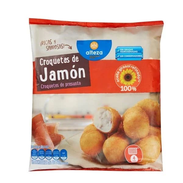 Croquetas Artesanas Jamón Congeladas - 0.5 kg - Imagen del producto en Findit