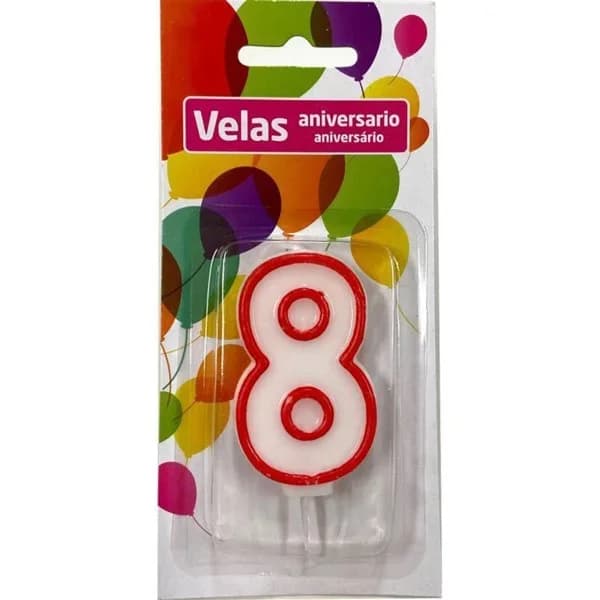 Vela Cumpleaños 8 - 0.09 kg - Imagen del producto en Findit