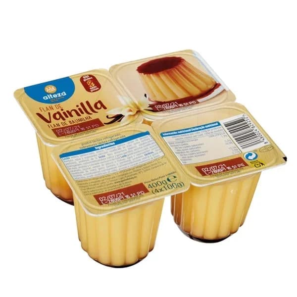 Flan de Vainilla 4UD - 0.4 kg - Imagen del producto en Findit