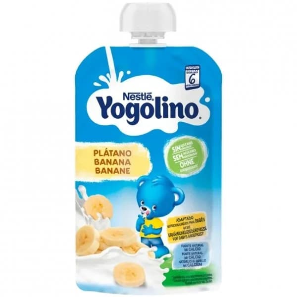Leche fermentada con puré de plátano Nestlé Yogolino bolsa 100 g - 0.4 kg - Imagen del producto en Findit