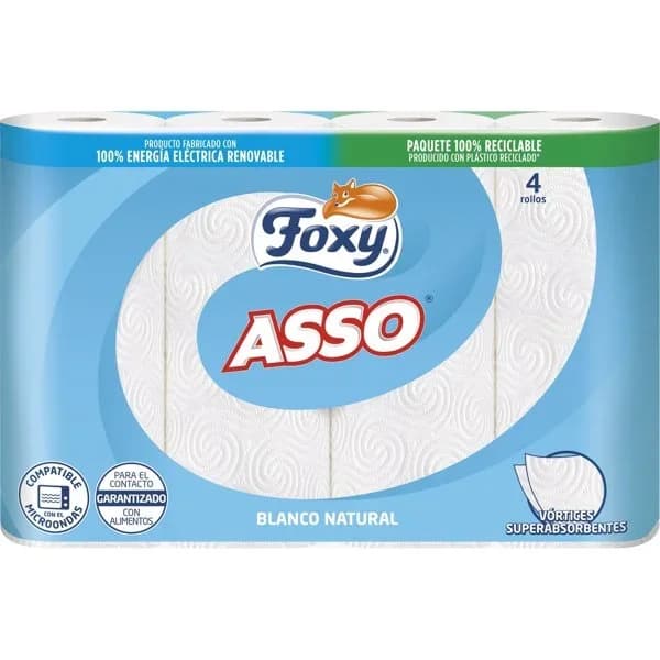 Papel de Cocina Asso 4UD - 1 ud - Imagen del producto en Findit