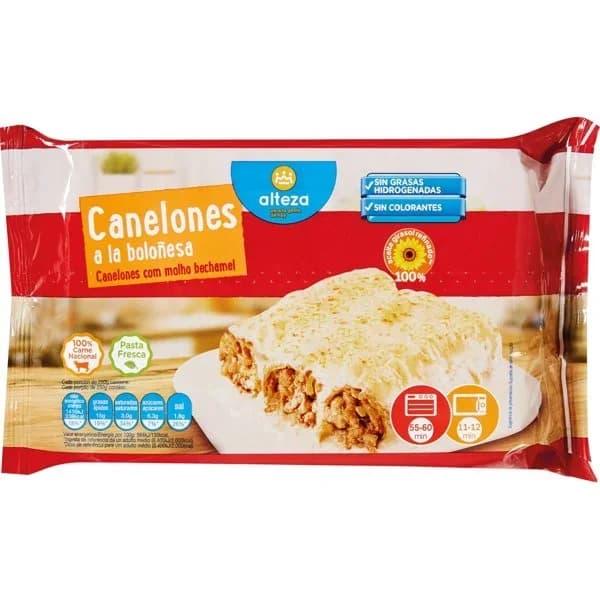 Canelón Boloñesa Congelado 500G - 0.38 kg - Imagen del producto en Findit