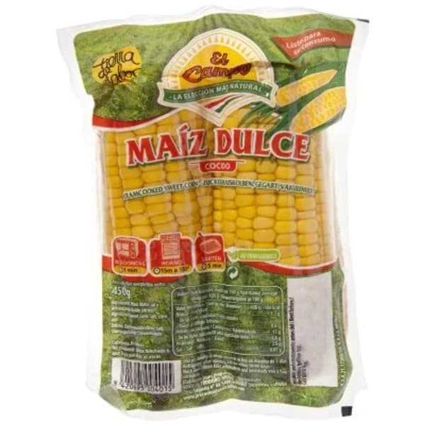 Maíz Dulce Mazorca €/KG - 0.4 kg - Imagen del producto en Findit