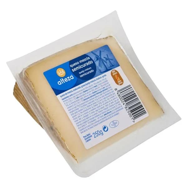 Queso Mezcla Semicurado Cuña 250G - 0.25 kg - Imagen del producto en Findit
