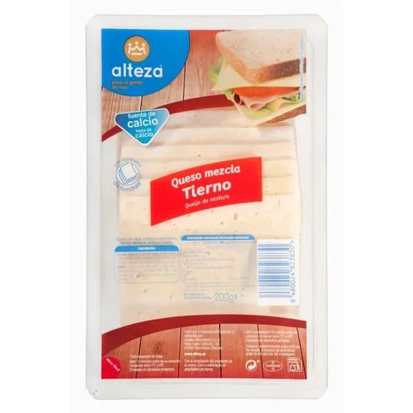 Queso Tierno Lonchas - 0.2 kg - Imagen del producto en Findit