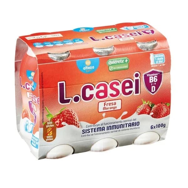 Yogur Líquido Casei Fresa 6UD - 1 ud - Imagen del producto en Findit