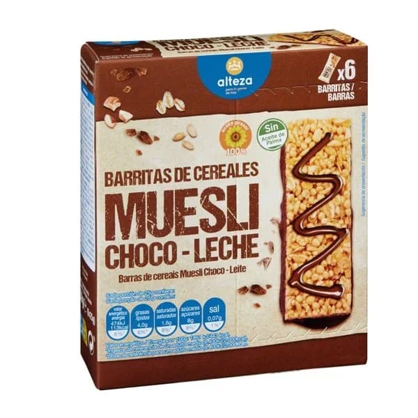 Barrita de Cereales con Chocolate 150G - 0.15 kg - Imagen del producto en Findit