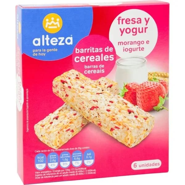 Barrita Cereales Fresa-Yogur - 0.15 kg - Imagen del producto en Findit