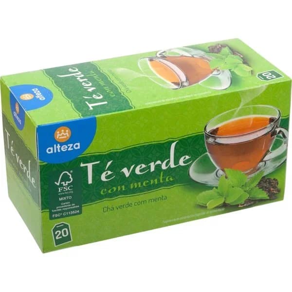 Infusión Té Verde y Menta 20UD - 1 ud - Imagen del producto en Findit