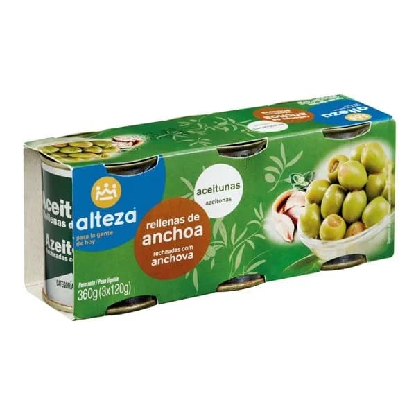 Aceituna Rellena 3 x 120G - 0.36 kg - Imagen del producto en Findit