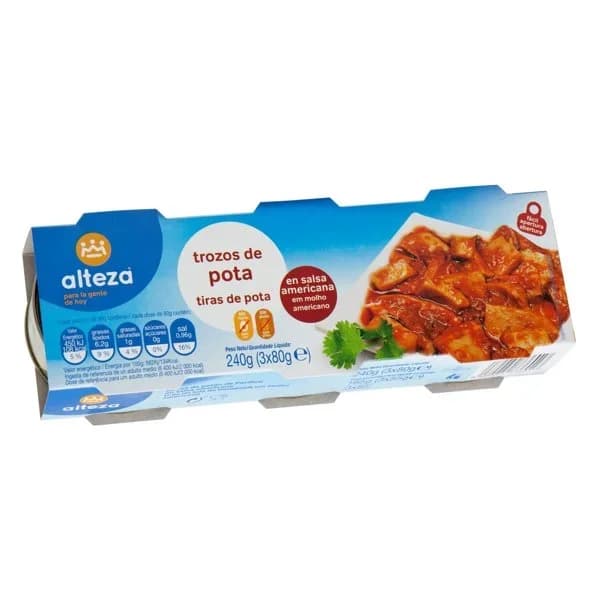 Taco de Pota en Salsa Americana 3 x 85G - 0.2 kg - Imagen del producto en Findit