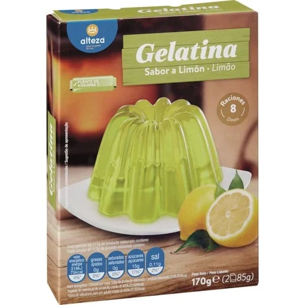 Preparado en Polvo para Gelatina Limón 170G - 0.17 kg - Imagen del producto en Findit