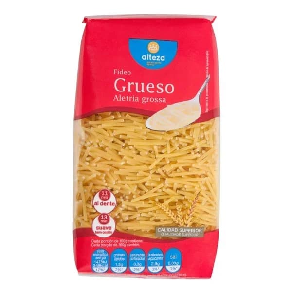 Pasta Fideo Grueso 500G - 0.5 kg - Imagen del producto en Findit
